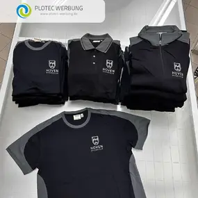 Bedruckte Arbeitskleidung: Poloshirt, Sweatshirt und T‑Shirt mit Firmenlogo