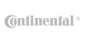 Continental Logo in Grau auf weißem Hintergrund, Automobilzulieferer Marke